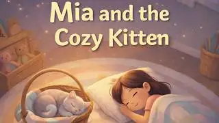 Mia and the Cozy Kitten | Gentle Bedtime Story for Kids 🌙