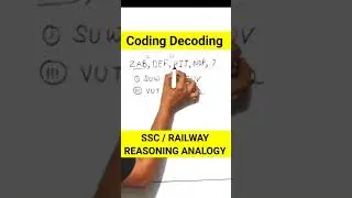 Missing Number Coding Decoding Reasoning Analogy #rrbgroupd #ssccgl #ntpc #rrb #ytshorts #ytviral