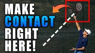 Your Serve Contact Point Is Wrong! Do THIS To Find It!