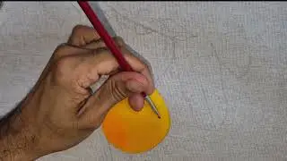 Pintando Caquis Realistas / Painting Realistic Persimmons 