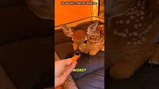 I Rescued a Baby Deer From a Wolf&hellip; And He Chose Me ❤️