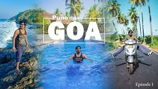 GOA Vlog 2022 | PUNE to GOA Flight journey | GOA series | Rental bike in GOA | EP01