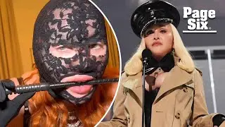 Madonna confuses fans with &lsquo;weird&rsquo; black lace balaclava | Page Six Celebrity News
