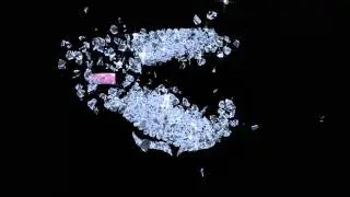 My 3D Animation, High Speed, Bullet through Diamonds