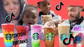 TESTING VIRAL TIKTOK STARBUCKS DRINKS!!! #With The King Family!!!