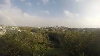 Hurricane Ophelia Double Rainbow Timelapse