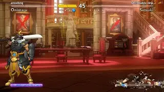 Fantasy Strike online match Samurai VS Ninja