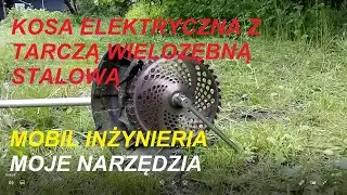 kosa elektryczna z tarczą wielozębną stalową