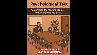 Pick a Chair Know What It Says About You #personality #psychology #shorts #facts  Read Description