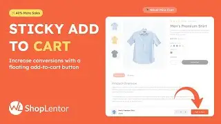 How to Add Sticky Add to Cart Button for WooCommerce Products | ShopLentor