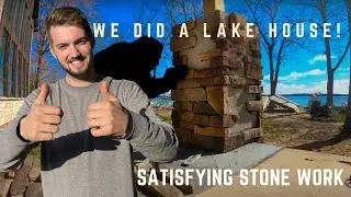 We LAID STONE at a BEAUTIFUL lake house | SATISFYING 4K TIMELAPSE