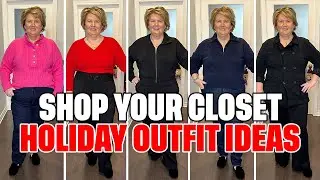 Shop Your Closet: Plus Size Holiday Outfits for Women Over 50!