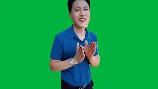 AI Baby Holding Laugh Original clip - (Green Screen)