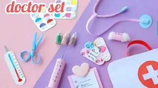 doctor set /diy doctor set with paper / paper toys/ paper craft