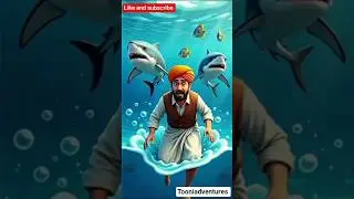 Farmer&rsquo;s Boat Sinks, Diamonds Scatter, Dolphin Rescues #ai #fish #water #animatedcartoon #trending