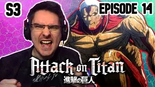 EREN VS REINER!! | Attack on Titan Season 3 Episode 14 REACTION | Anime Reaction