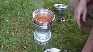 Swiss Army storm cooker META 50 in action