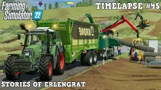 Making WOODCHIPS with LENER HACKGUT & REFORESTATION! 💪🚛💨 | Erlengrat | FS22 | Timelapse #45