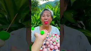 grandpa and eye candy, strawberry candy, watermelon candy, dinosaur eggs, hot dogs #shorts