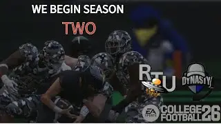 We begin season 2 for RTU | College Football 26 | Teambuilder Dynasty EP.3
