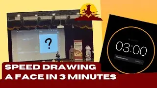 I speed drew a face at the World Scholar's Cup talent show in 3 MINUTES ! (Original Footage)
