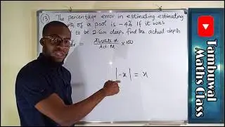 NECO 2020 Question 13 | Percentage Error