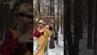 Курение на снегу #braintan #primitiveskills #novembersouth