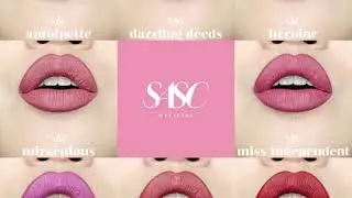 SASC 8 SHADES LIP SWATCH BY LIPPIELUST