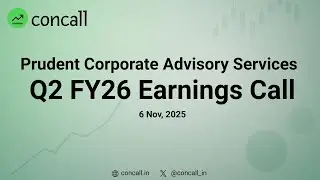Prudent Corporate Advisory Services Q2 FY26 Earnings Conference Call | Concall.in