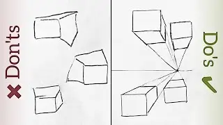 Avoid These Perspective Mistakes! Learn 1, 2 & 3 Point Perspective | Perspective drawing tutorial