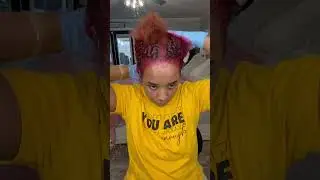 How I color my natural hair red! #haircolor #redhair #diyhaircolor