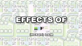 The effects of hex 95 glitch item in Pok&eacute;mon Red