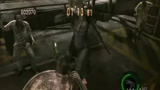 Resident evil 5 Jill's Melee moves in slomotion