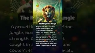 The King of The Jungle | Lion Story | English Moral Stories for Kids| Boost English Reading Skills