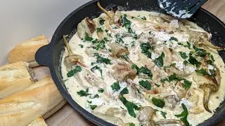 Bestes Rezept von Spitzpaprika! in Sahne und viel Knoblauch 😋