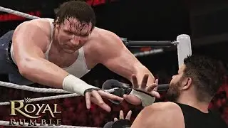WWE Royal Rumble 2016 - Dean Ambrose vs Kevin Owens Intercontinental Championship!