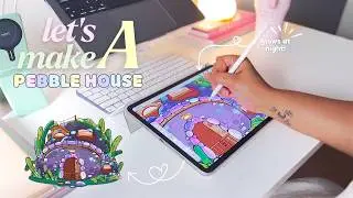 🌱Draw w/ me & Chat | Creating Tired Poof's Pebble House on my iPad