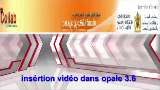 ins&eacute;rtion video dans opale 3.6