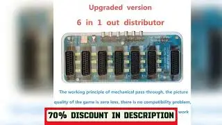 #Video Scart Distributor Automatic Converter 6 In 1 Out Acrylic Case EUR Automatic Switcher RCA Ada