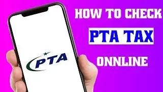 How to Check PTA Tax Online? Step-by-Step Guide || PTA tax onnline kaisa check kare