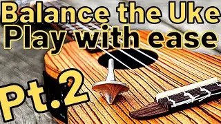 Beginner Ukulele Lesson: HOW TO HOLD YOUR UKE (Pt. 2) Tenor size & UKE STRAPS