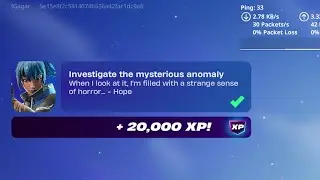 Investigate the mysterious anomaly - Fortnite Story Quests