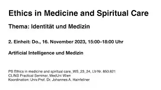 Artificial Intelligence und Medizin