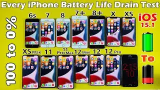 Тест на разрядку аккумулятора всех iPhone 2021 года: 6s, 7, 8, 7+, 8+, X, XS, XS Max, 11, 11 Pro ...