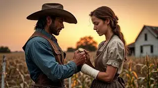 Her Hands Were Blistered from Working the Fields, The Cowboy Wrapped Them Gently and Took the Plow