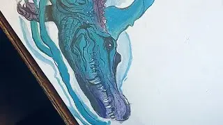 🫨Oooo🫨 poster colour se drawing 🫟🎨