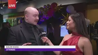 Movie fans celebrating Oscars night at Fleur Cinema in Des Moines