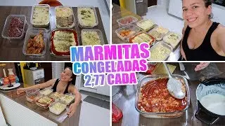 MARMITAS CONGELADAS DA SEMANA - 18 PORÇÕES A 2,77 CADA