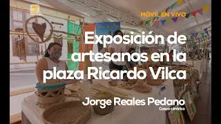 Exposici&oacute;n de artesanos en la plaza Ricardo Vilca