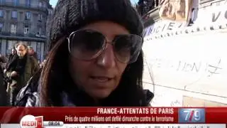 Attentas de Paris: marche historique contre le terrorisme